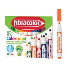 Ettafelt ColorMax 寬頭可水洗纖維筆, 1個, 12色