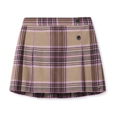 renoma kids 女童格紋百褶裙 R2342S649