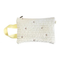 allforhome 刺繡絎縫濕紙巾收納小提袋, 銀河款