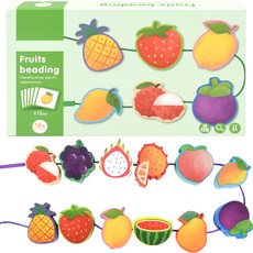 Oztoy 原木積木穿線教具, 水果