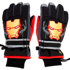 WINGHOUSE 漫威兒童款鋼鐵人智慧觸控滑雪手套