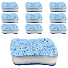 World Clean 雙面零刮痕海綿菜瓜布, 1入, 10個
