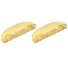 soonsooa 孩童超輕量防水矽膠立體圍兜, 黃色, 1個, 2個