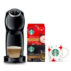 Dolce Gusto Genio S Plus膠囊咖啡機+星巴克太妃堅果香拿鐵膠囊+星巴克House Blend膠囊+節日馬克杯組, 咖啡機 (1004)