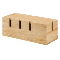 WESSEN 木質電線延長線收納盒 31cm, 1個, 混合色