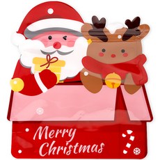 indi.k 聖誕老人與魯道夫拉鍊袋, 20個, 混合色