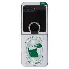 유스픽 디자인 카드2장수납 마그네틱 카드포켓 휴대폰 케이스 그린포스터