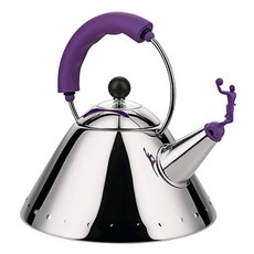 ALESSI Virgil Abloh吹口哨茶壺 IH, 2L, 紫色, 1個