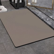 생활더봄 素色防滑可水洗珪藻土地墊 長方形, 深棕色