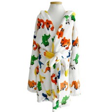 EnvyKids 兒童恐龍超細纖維浴袍 M, 1個, 混色