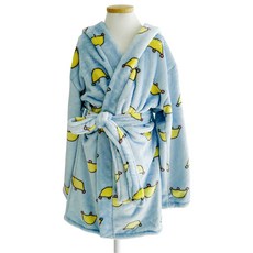 EnvyKids 兒童皇冠超細纖維浴袍 L, 1個, 藍色