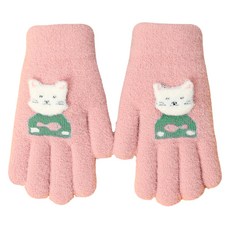 KIZTREE 兒童冬季針織貓咪手指手套 ST-115