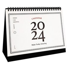 MUNID 經典橫式桌上型月曆 大型 2023.11~2024.12, 混色, 1個