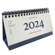 뮤니드 클래식 미니 와이드 탁상달력 2023.11~2024.12, 라이트 블루, 1개