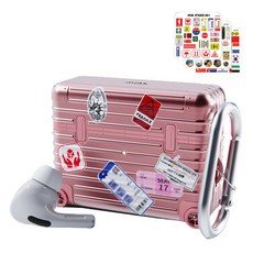 miak AirPods 行李箱造型保護殼 + 3款貼紙組, AirPods Pro 2代, 單一商品