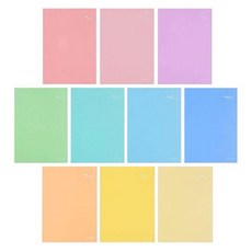 모닝글로리 중고등학생 무제 노트 K-2 10종 세트, 혼합색상, 1세트