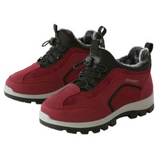 Bellanoi 女款羊羔絨鞋面抽繩健行鞋 3.5cm