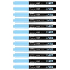 모나미 에딩슈퍼 600 파스텔 형광펜, 파스텔 블루, 12개입