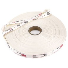 JSTrading 手工捲筒棉質標籤帶 90m 28, 1個, 復古印章