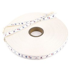 JSTrading 手工捲棉質標籤膠帶 90m 35, 海洋復古風, 1個