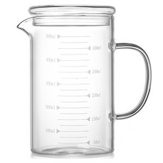 헬로키친 내열유리 핸들 계량컵, 500ml, 1개