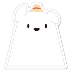 두문 귀여운 도형 화이트보드 강아지, 고무자석