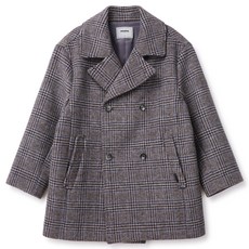 renoma kids 男童款羊毛格紋大衣 R2341C005
