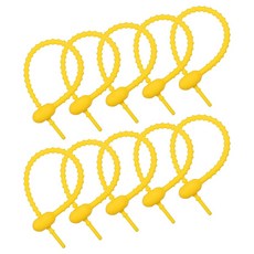 다해유 다이닝 각종 케이블정리에 필수 케이블 잠금 정리기 노랑, 10개
