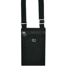 AGATHA 璦嘉莎 重磅尼龍手機斜揹包 AGTB138-710, 黑色