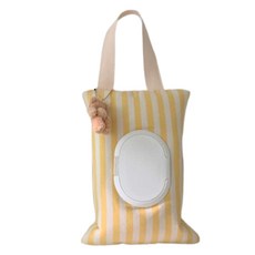 Yeonsi 鋪棉濕紙巾收納袋 17 x 25 cm, 1個, 黃色