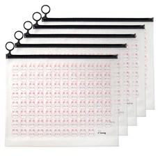 可愛動物夾鏈袋 大 兔子, 5個