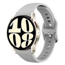 HAMATE 簡約超薄智慧手錶矽膠錶帶, 灰色