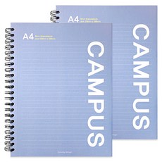 Jumbo Campus A4 可撕式筆記本, 2個, 天空藍