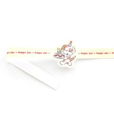 Happy Day 汪汪 紙帶, 100個, 混合顏色