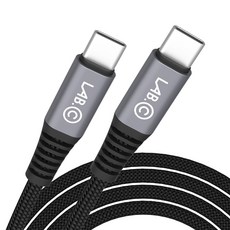 LAB.C 100W C to C PD 超高速充電 Type-C 傳輸線, 1個, 3m, 黑色