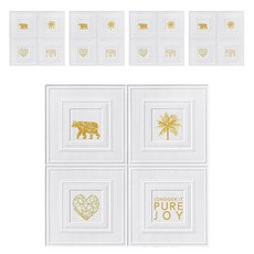 PEONIST Wainscoting 泡棉壁貼 5片組, 03號, 1套