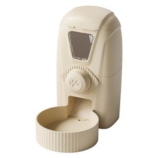 PASTEL PET 寵物大容量掛式餵食器, 米色, 1個
