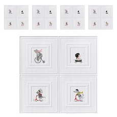 PEONIST Wainscoting 泡棉壁貼 5片組, 07號, 1套