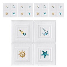 PEONIST Wainscoting 泡棉壁貼 5片組, 05號, 1套