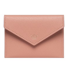 J.ESTINA DONO翻蓋卡夾錢包 JSTCSF0BS500PK010+購物袋