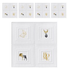 PEONIST Wainscoting 泡棉壁貼 5片組, 02號, 1套