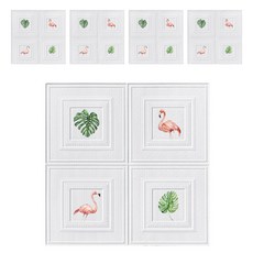 PEONIST Wainscoting 泡棉壁貼 5片組, 04號, 1套