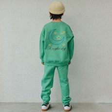 vavkids 兒童Moon Star刷毛上下套裝