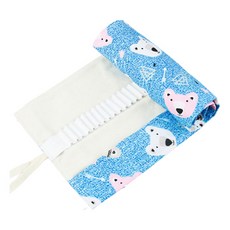 Daysoy 可愛圖案帆布畫筆袋 02 小熊, 1個