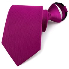 이츠굿텐 심플 컬러 자동 지퍼형 넥타이 파티용품 행사 촬영소품