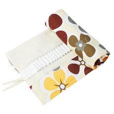 DAYSOY 可愛圖案帆布畫筆袋 01 花朵, 1個