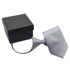 이츠굿텐 맨즈 비즈니스 지퍼형 자동 넥타이 면접용 정장 출근룩 상견례 모임