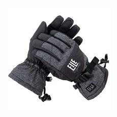 엘르 여성용 방한 스키 보드 장갑 E2301, 멜란지그레이, 1개