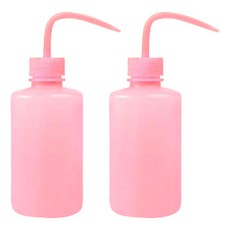 월드가드닝 물조리개 미세 다육 물뿌리개 1000ml, 2개, 투명 라이트핑크