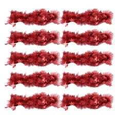 PARTYHAE 大星星金蔥條 1.4m, 紅色, 10個